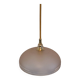 Pendant light, frosted pink glass