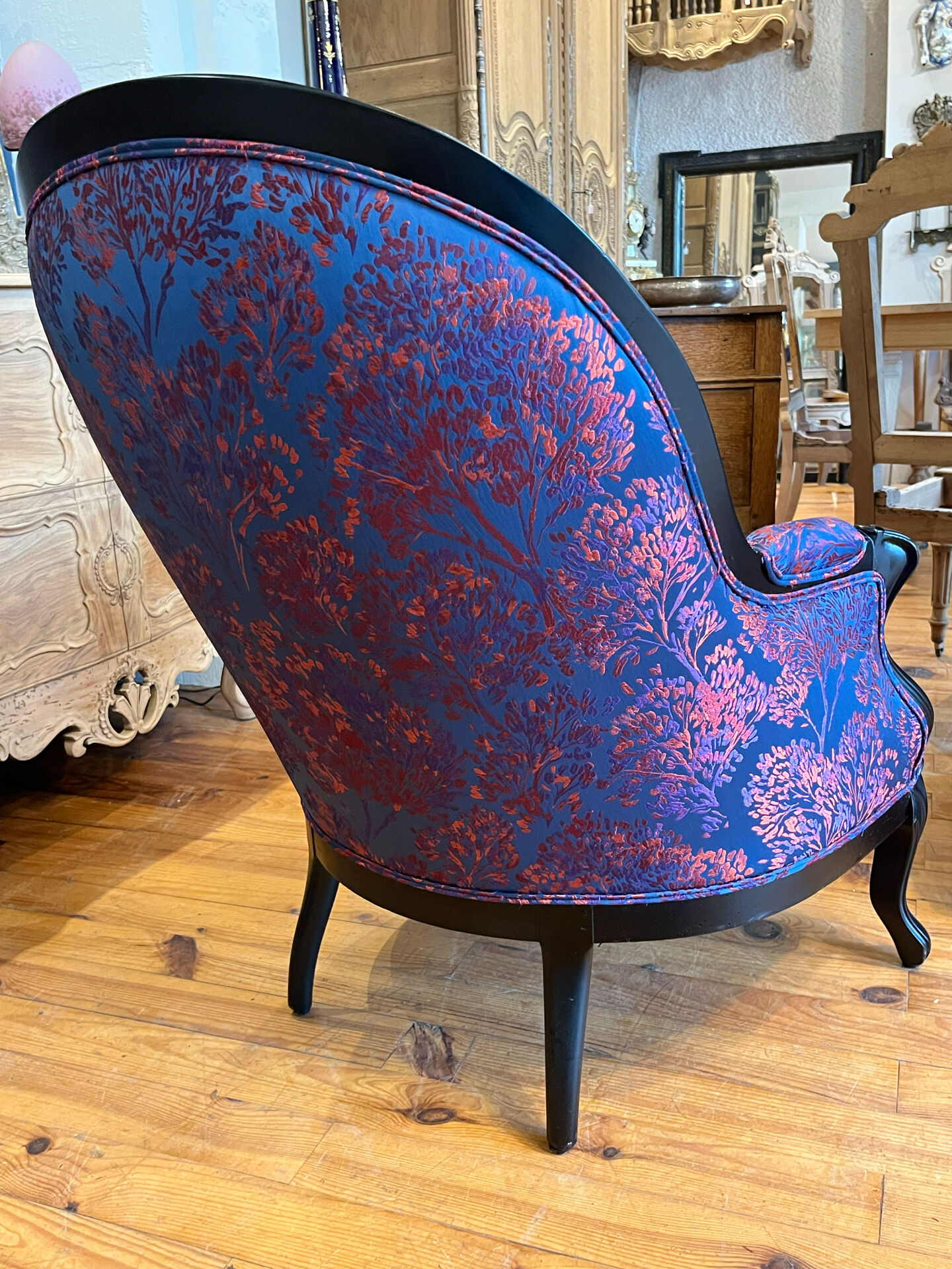 Fauteuil Bergère crapaud Louis Philippe
