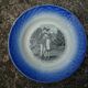 9 humorous old dessert plates "Women and sports"