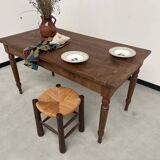 Old walnut bistro table
