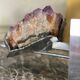 Lamp metal and amethyst circa 1980