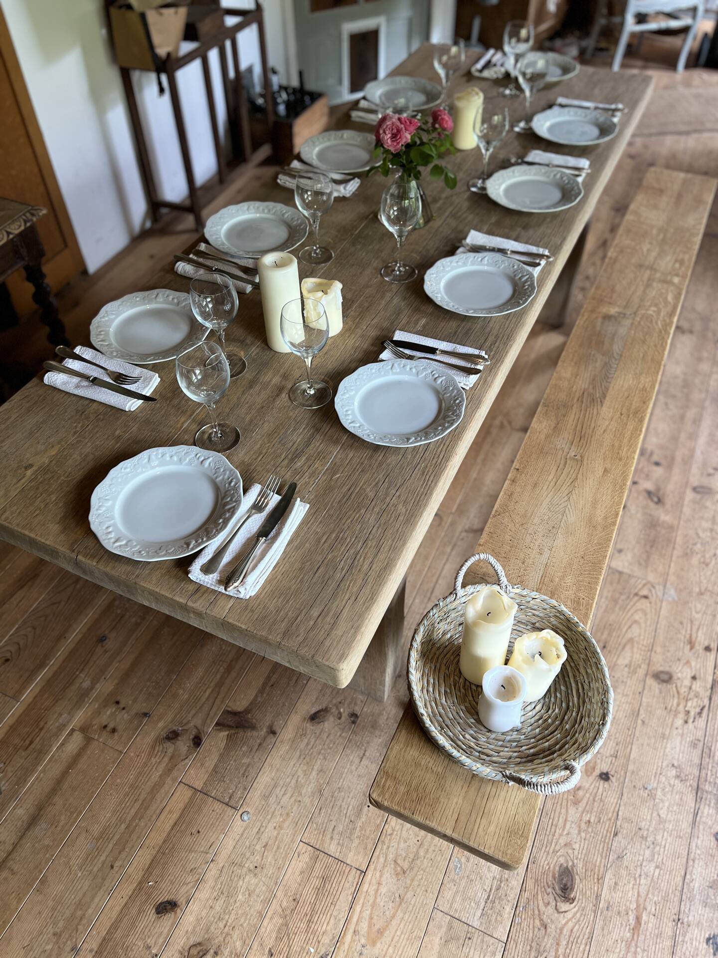 Farmhouse table - solid elm