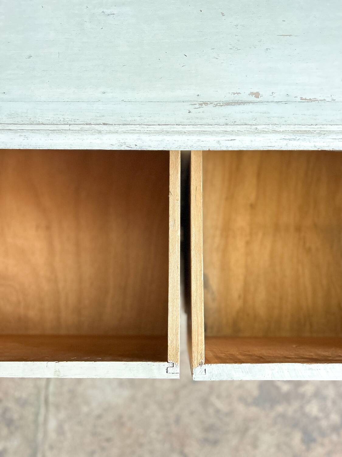 Old haberdashery furniture with original patina