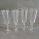 4 vintage crystal champagne flutes from Arques
