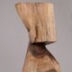 Solid wood sculptural side table, original contemporary design, logniture