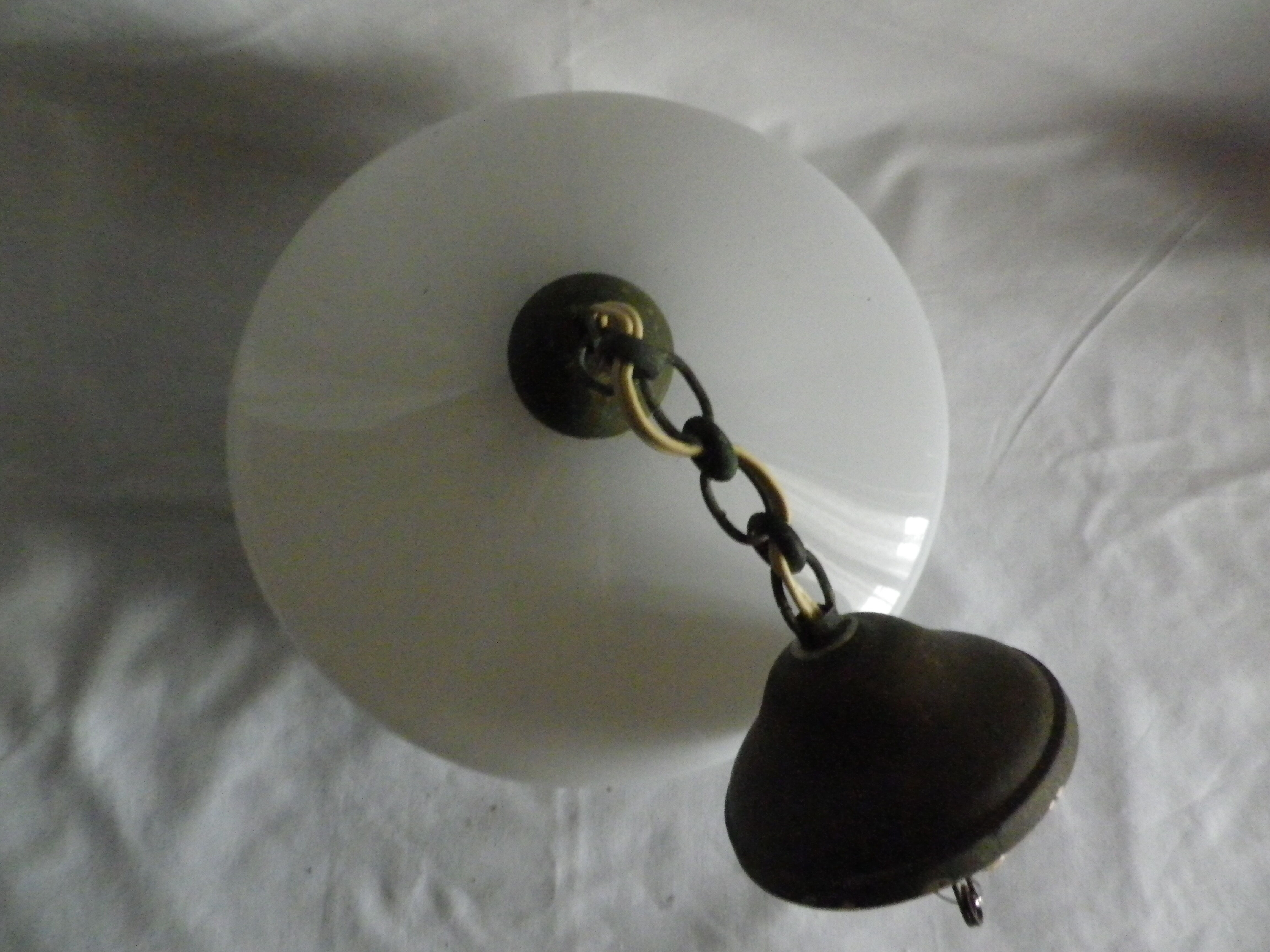 Opaline chandelier flower pattern