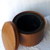 Pouf in skai with storage 60s