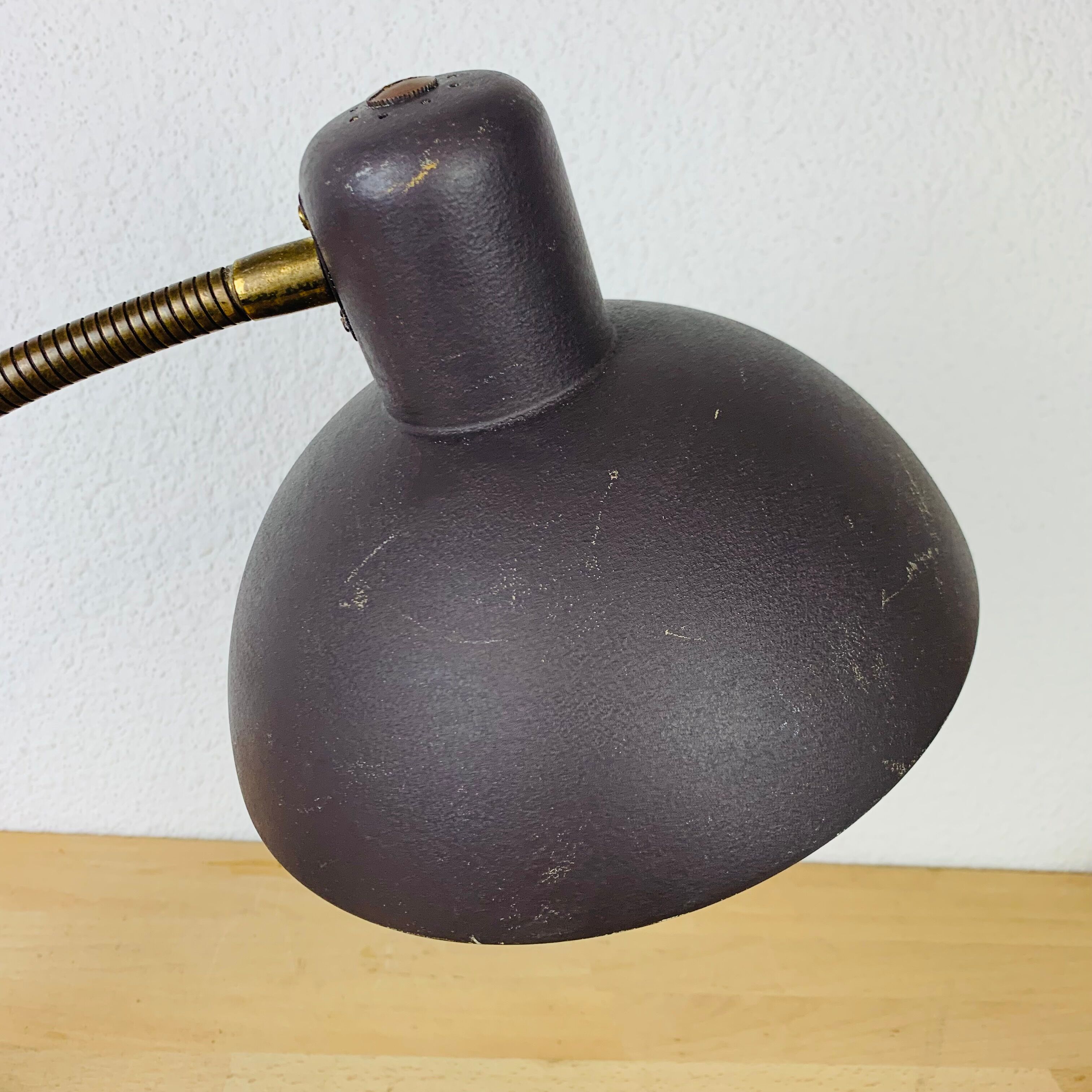 Desk lamp 50s metal gray