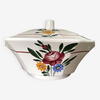 Old earthenware tureen from Sarreguemines