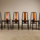 Set of six ‘Irma’ dining chairs by Achille Castiglioni for Zanotta, Italy,