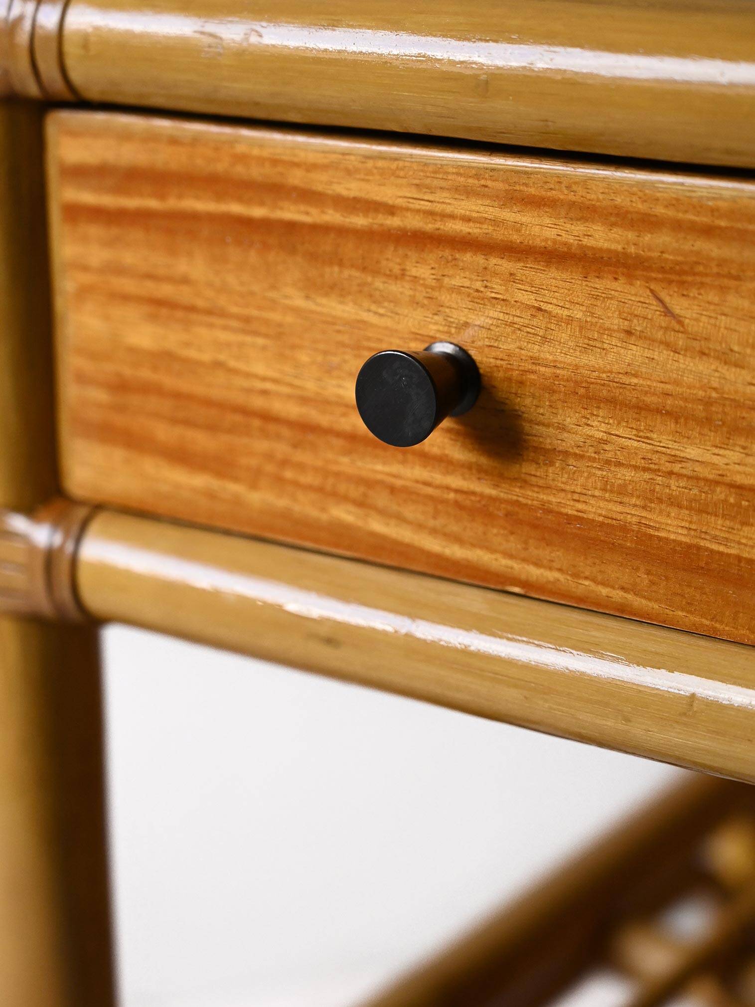 Vintage bamboo nightstands
