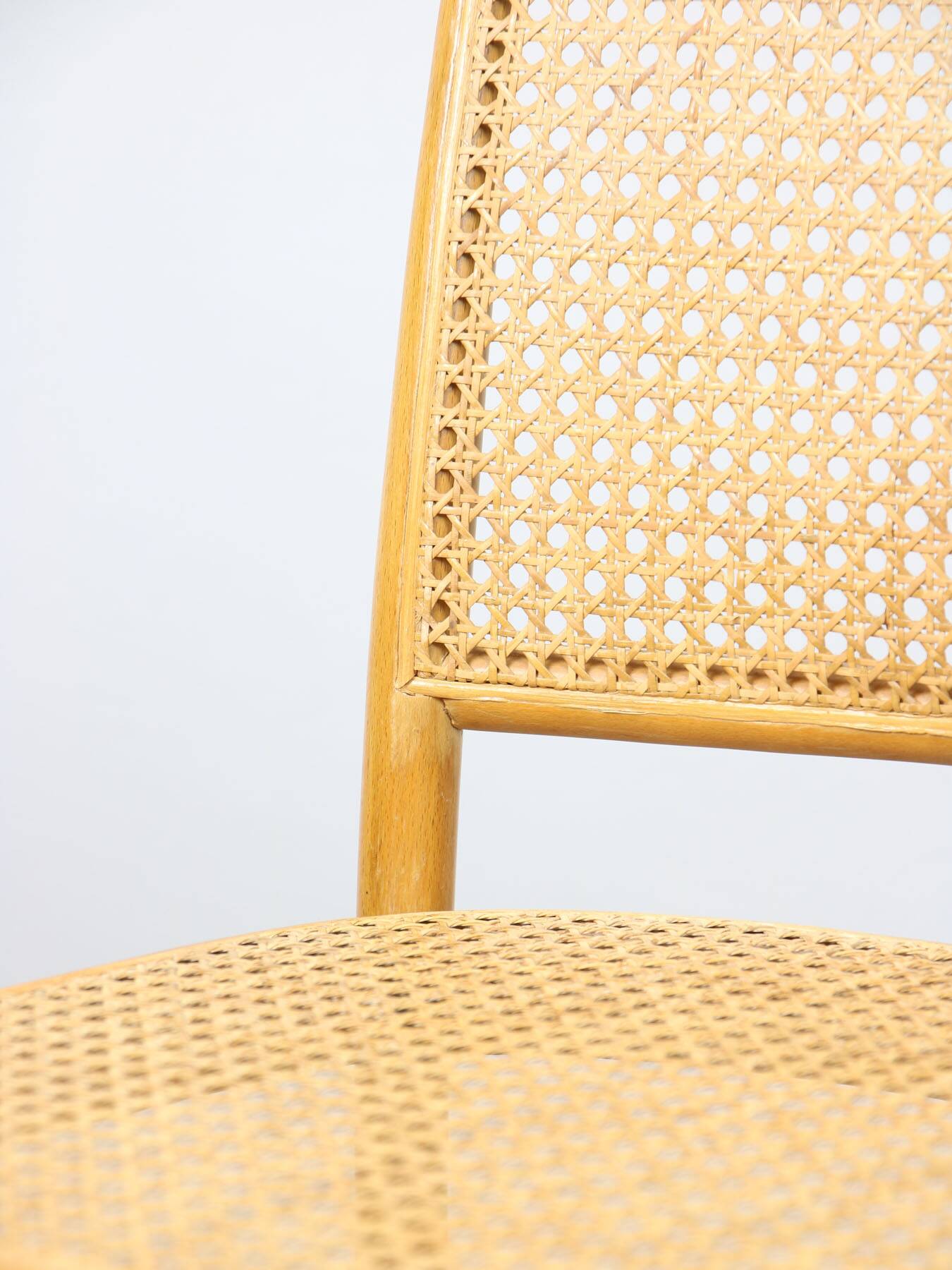 Paire de chaises vintage n°811 en bois courbé