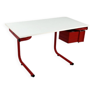 Desk / Drawing Table / Red Architect's Table Bieffeplast, 1970