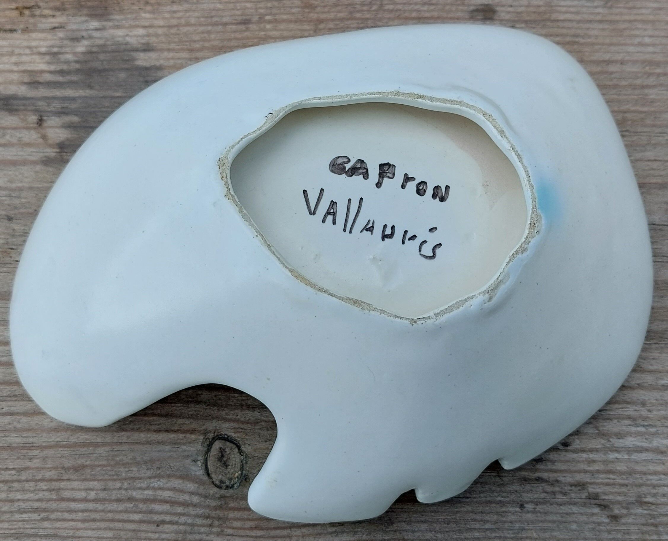 Empty pocket ashtray Capron Vallauris