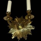 Pair of sun wall lights