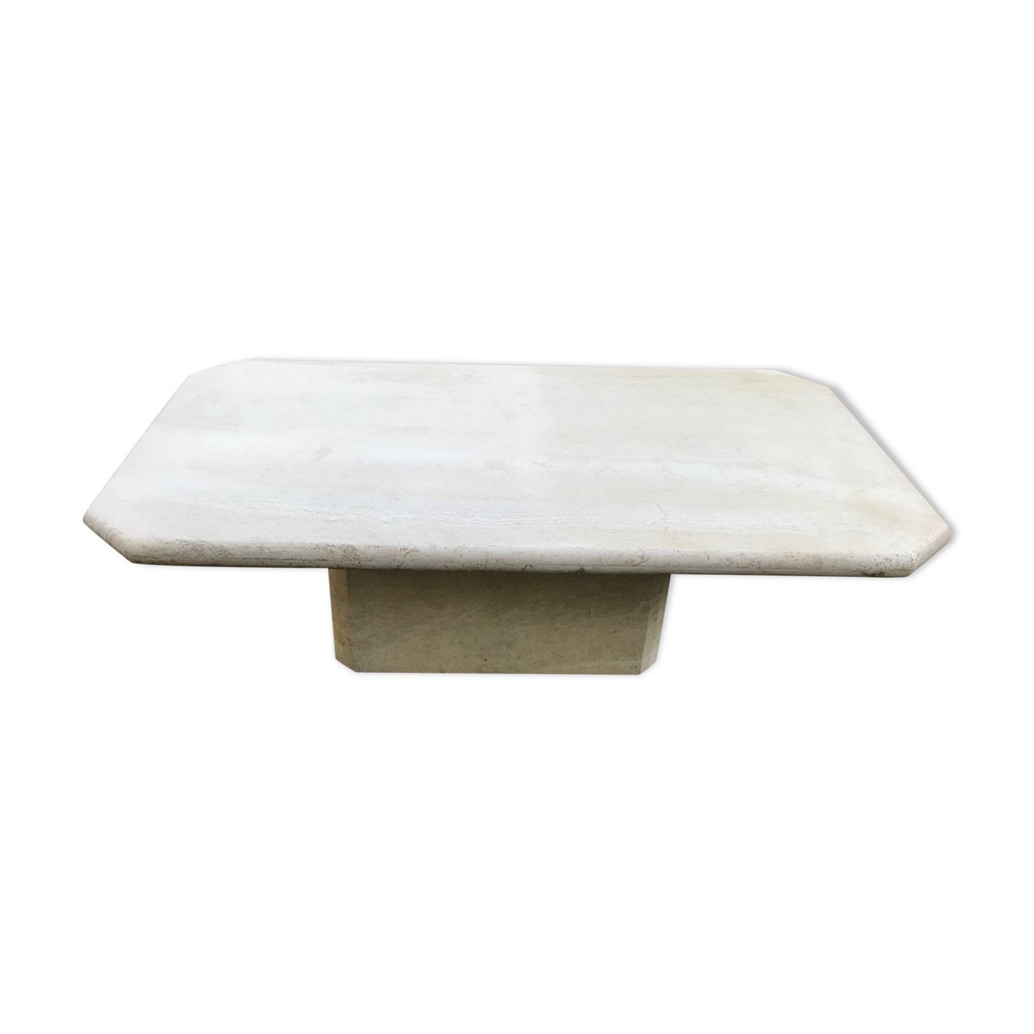 Vintage travertine coffee table