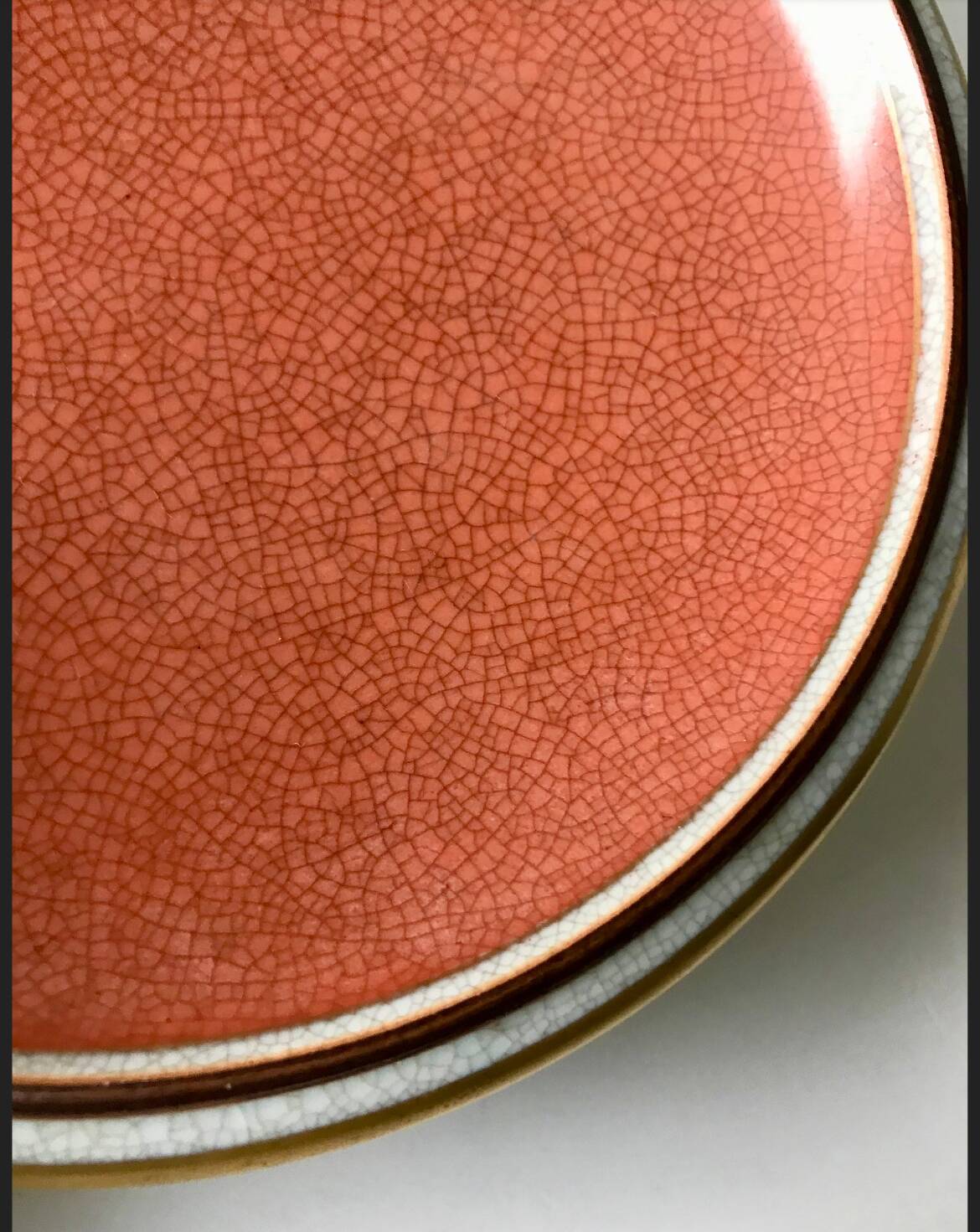 Royal Copenhagen Porcelain crackle ware  designed by Thorkild Olsen