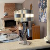 Lamp with lampshade by Max Sauze, 1970