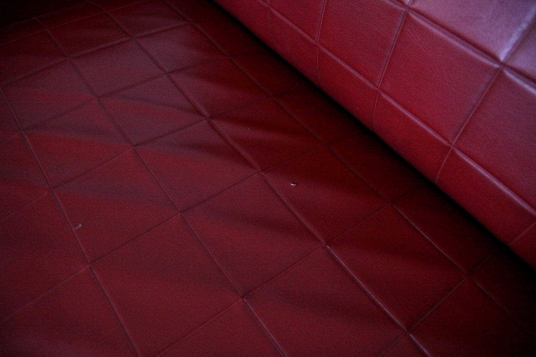Red vintage sofa bed