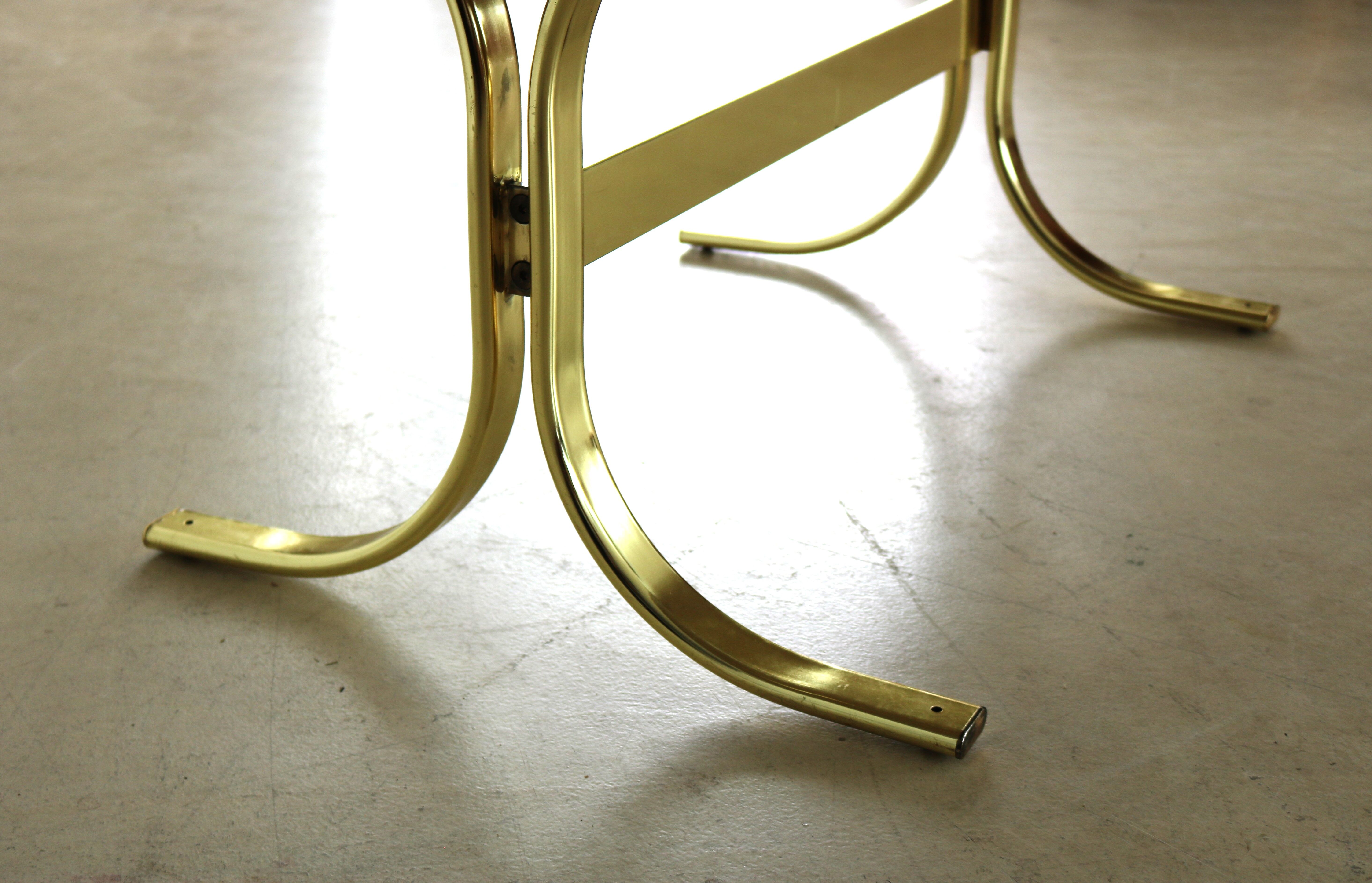 Table basse vintage, plateau en marbre, années 60, Suède