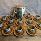 Boch la louvière – delta noix coffee service 1966 – vintage 25 pieces