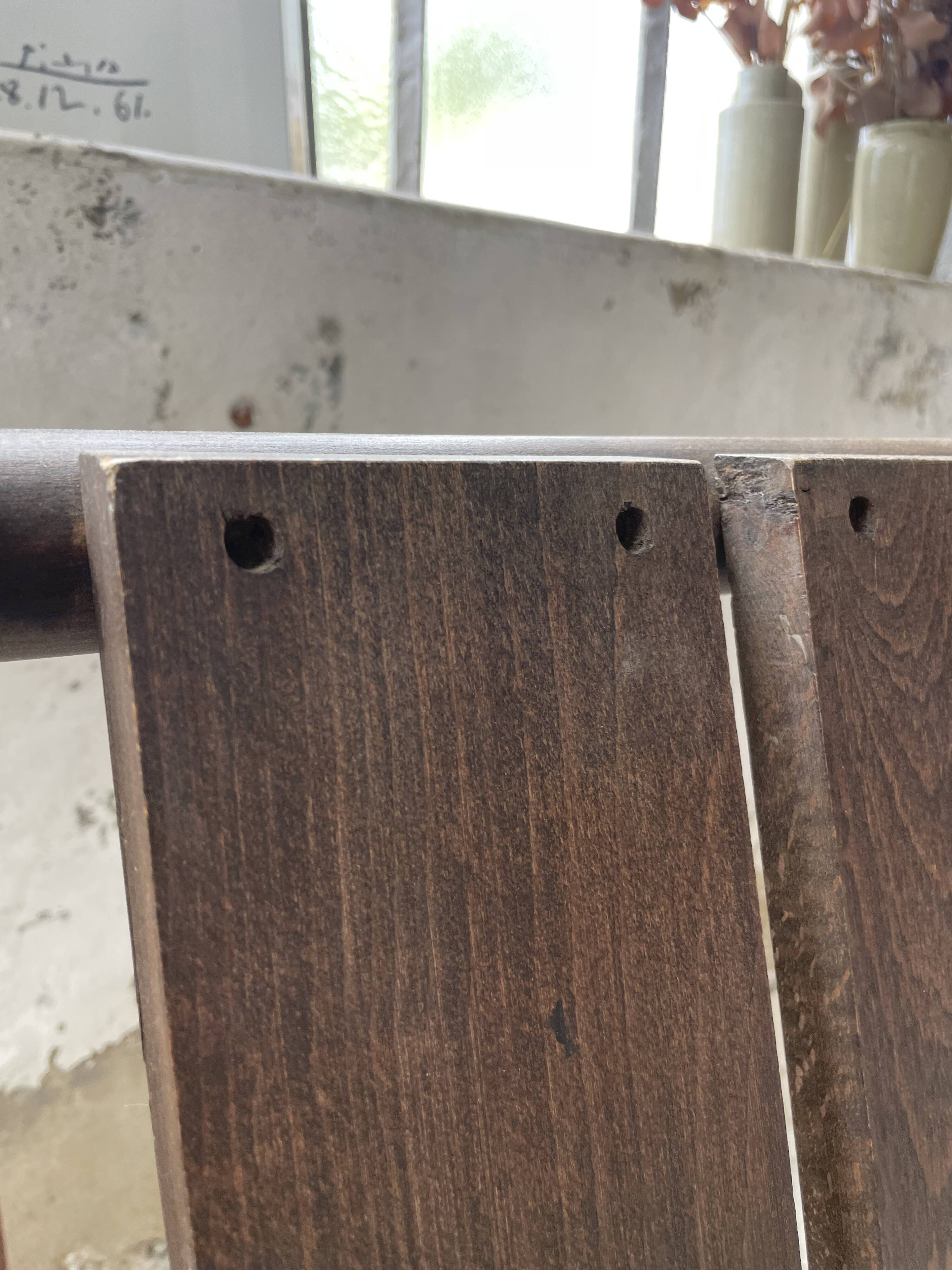 Modernist oak armchair