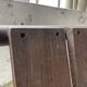 Modernist oak armchair