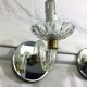 Pair of glass and mirror sconces