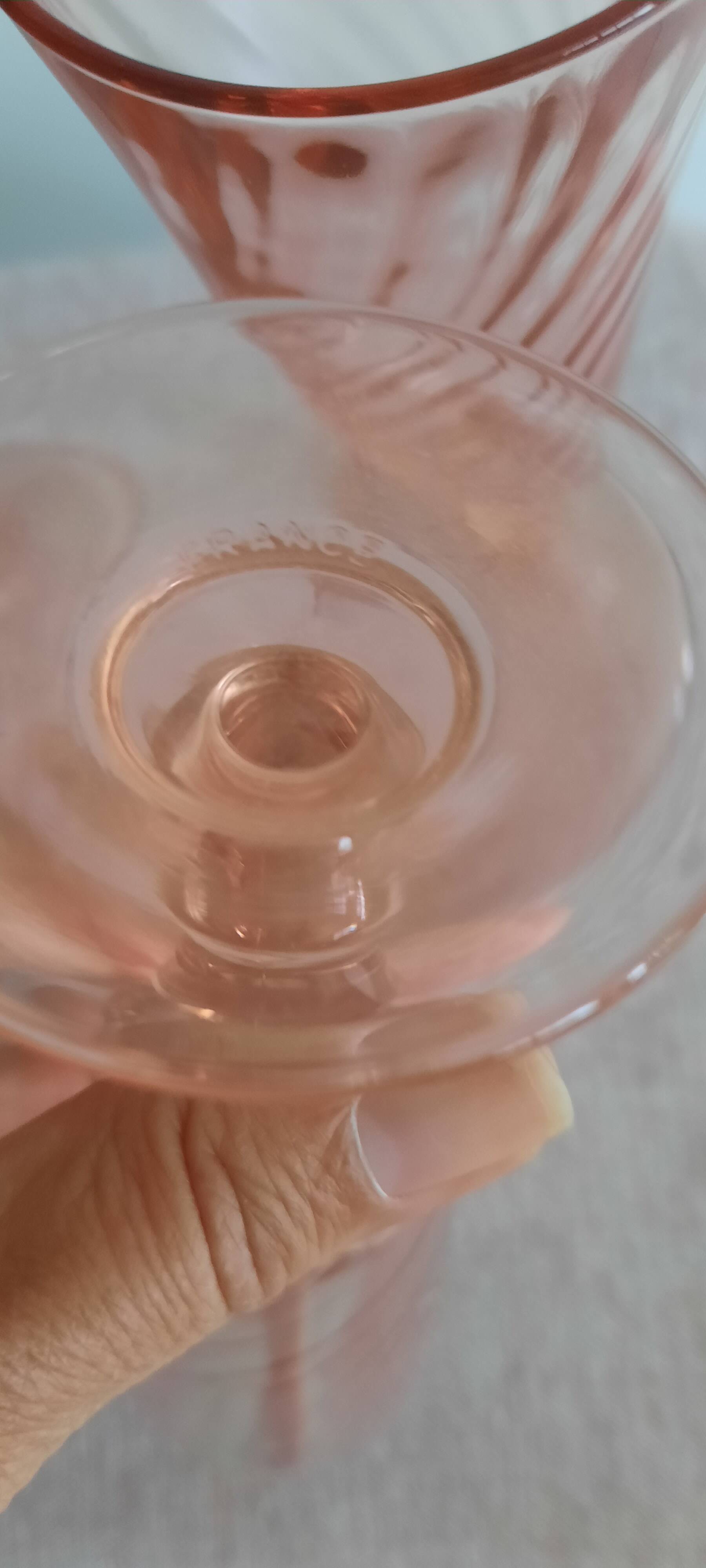 Luminarc arcoroc champagne flutes France Rosaline