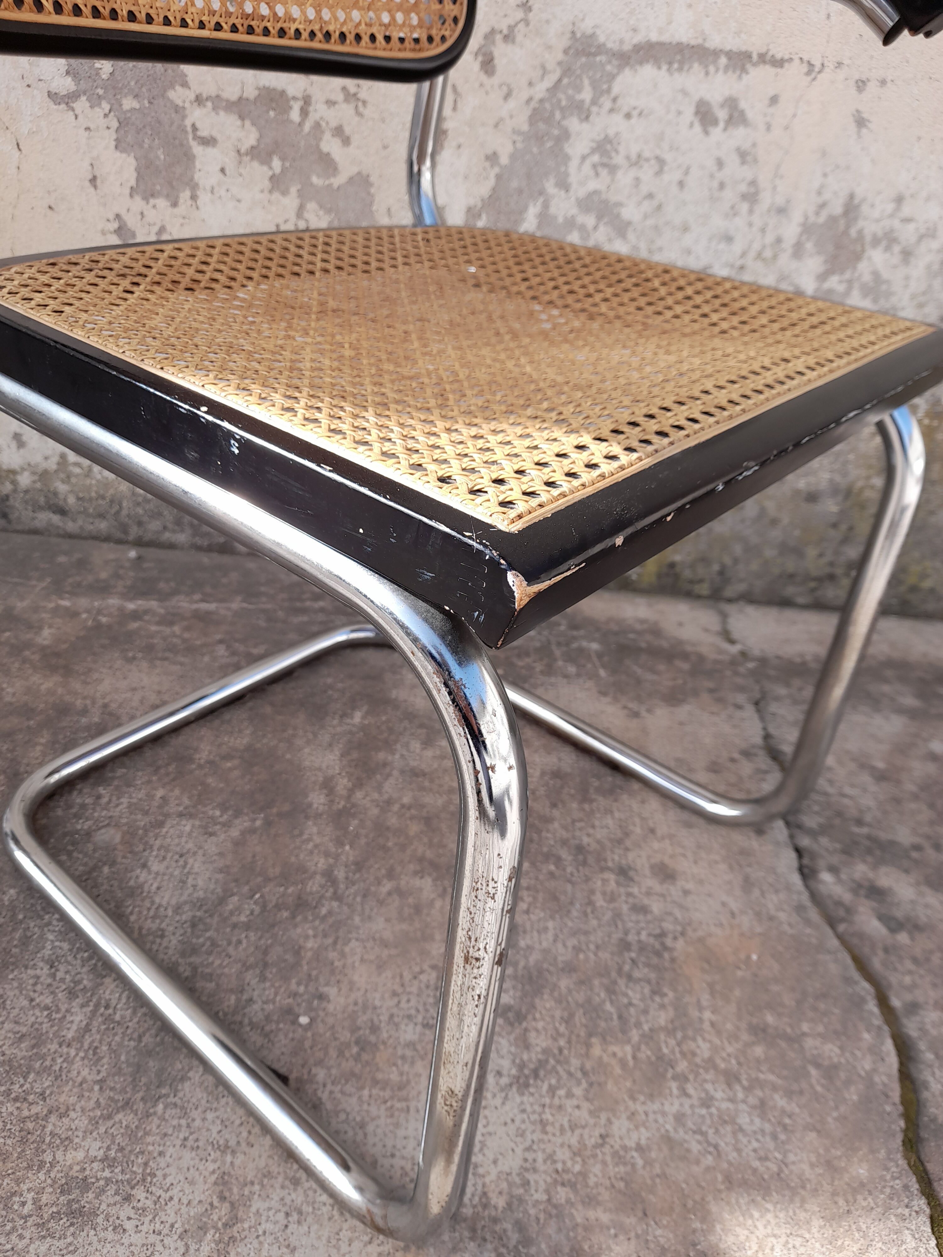 Paire de fauteuils B64 Cesca de Marcel Breuer