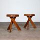 Pierre Chapo S31 stools in solid elm, France 1974