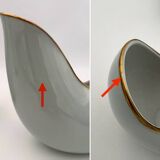 Rosenthal Selb Germany - Two "Banana Ship" vases by Hans Wohlrab for Rosenthal - 1956