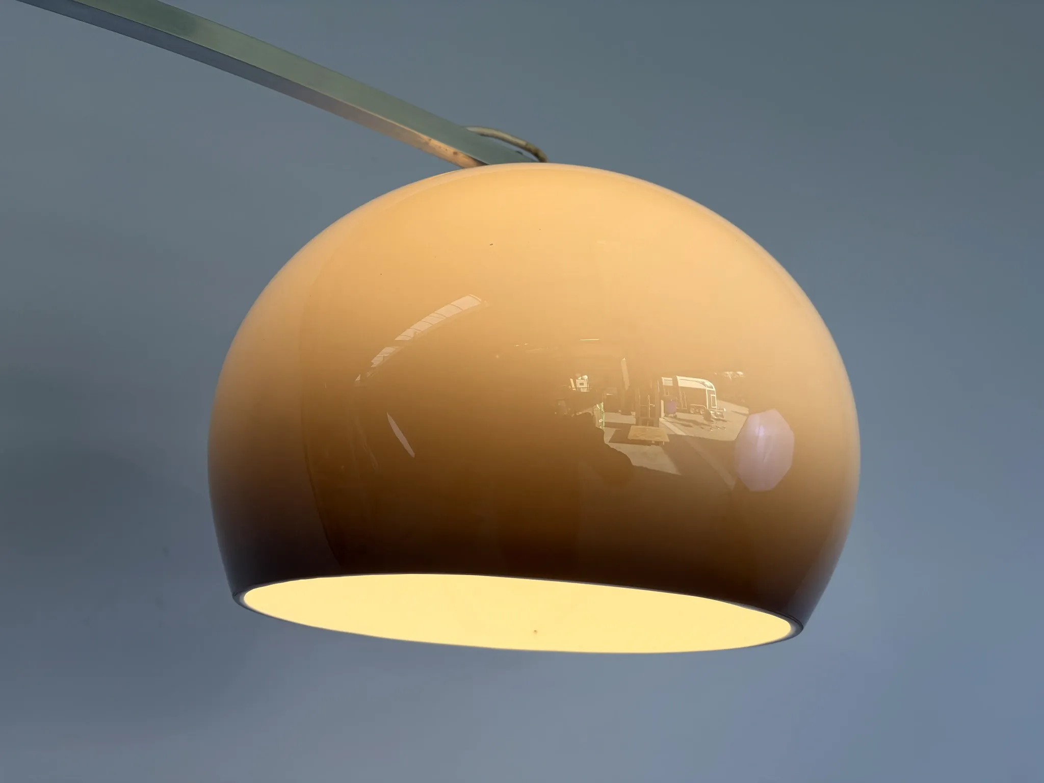 Large extendable arch floor lamp, 1970s