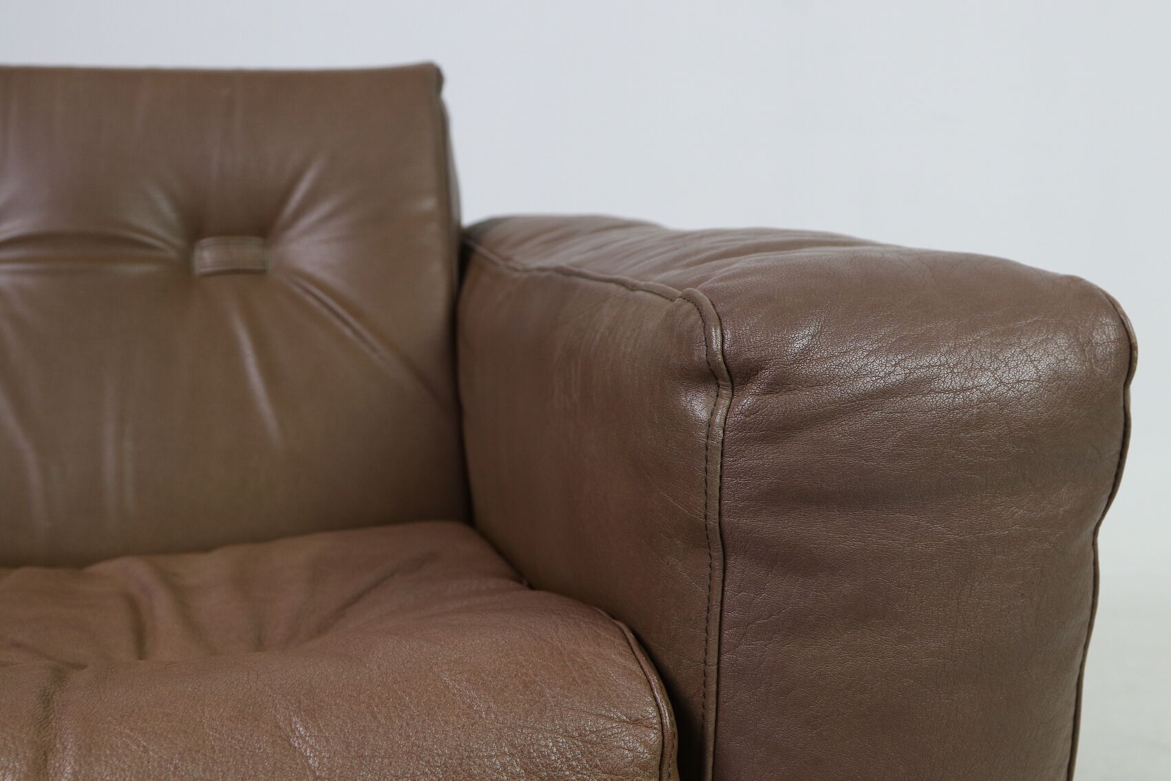 Vintage armchair Søren Nissen and Ebbe Gehl in brown leather