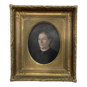 Portrait, huile sur toile