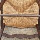 Paire de fauteuils rustiques paillés provençaux