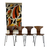 SET OF 4 MOSQUITO CHAIRS BY ARNE JACOBSEN