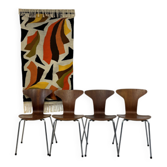 SET DE 4 CHAISES MOSQUITO PAR ARNE JACOBSEN