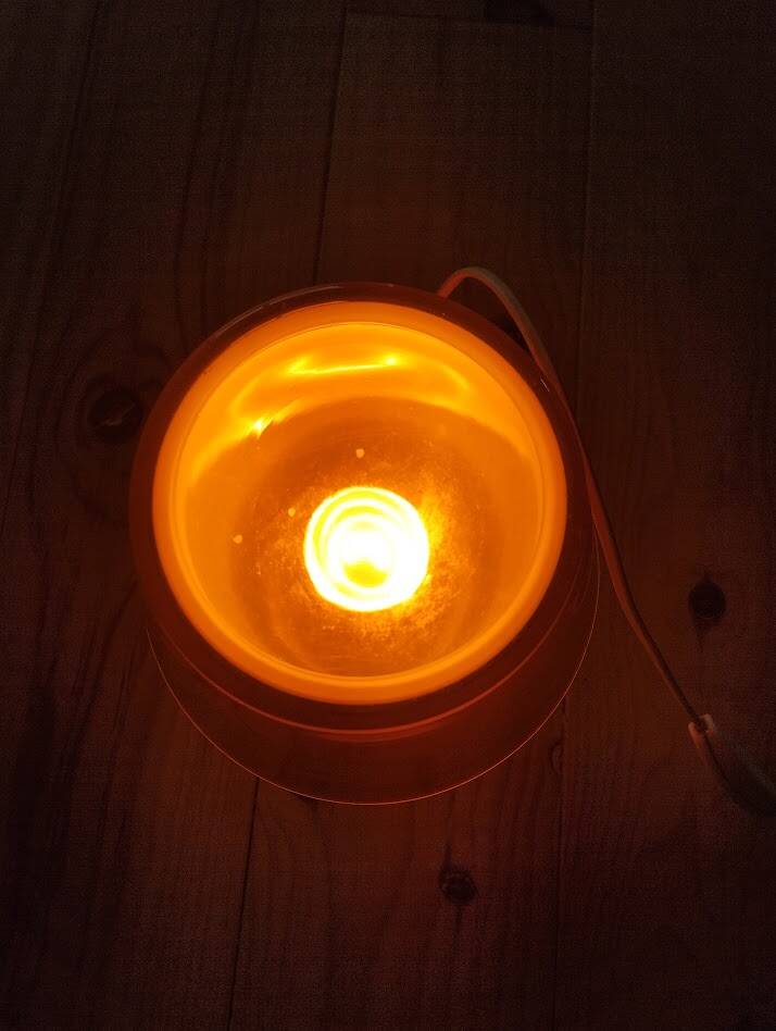 GAVIK orange lamp – vintage IKEA, rare model.