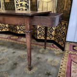 Farmhouse table in solid oak period 19th century restored