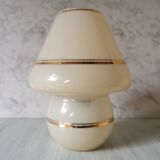Mushroom lamp bordered gold