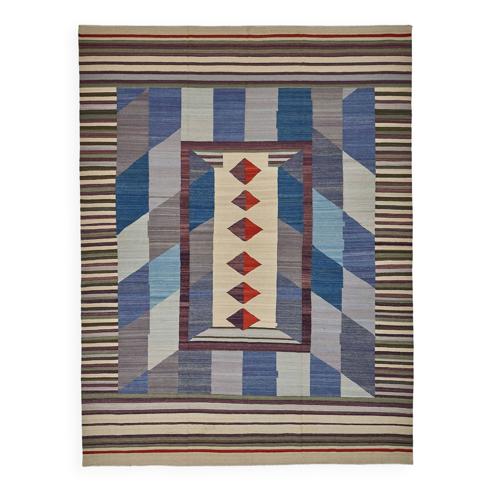 Contemporary Tribal Decorative Kilim 277 cm x 360 cm