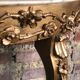 Louis XV style console in carved wood with marble top