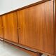 1960s vintage large minimalistic mid-century teak sideboard