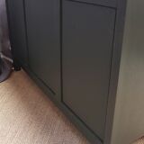 Old art deco chest of drawers restyled wagon green.