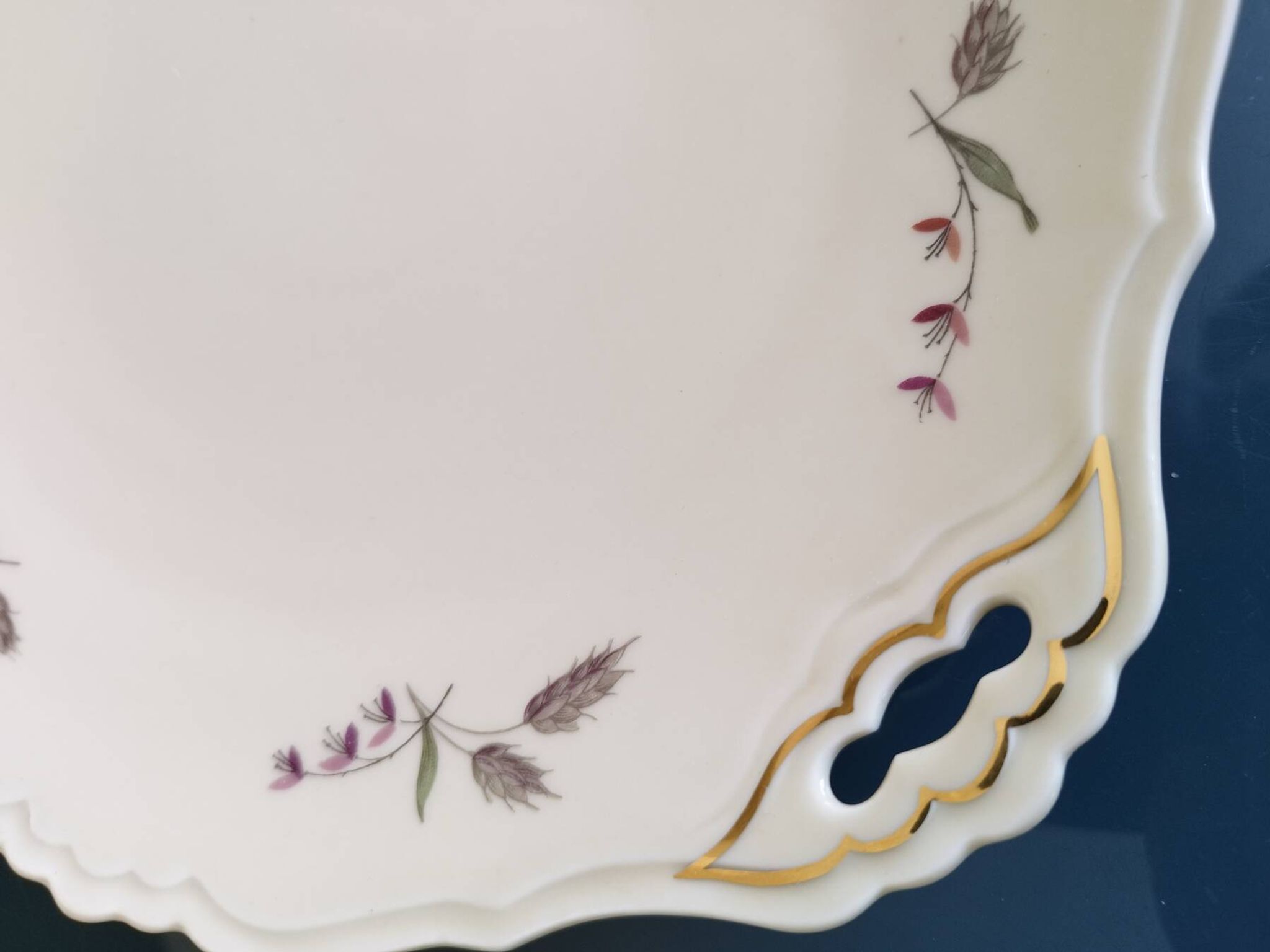Plat porcelaine de Limoges Lucien Michelaud