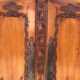 Louis XV style cherry wood cabinet late 19th century