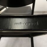 Matteo Grassi black leather dining chairs