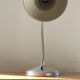Flexible 1940s aluminum desk lamp. Very good condition
