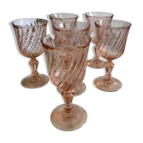 Series of 6 Rosaline water glasses